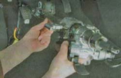 Снятие и установка рулевой колонки автомобиля KIA Rio